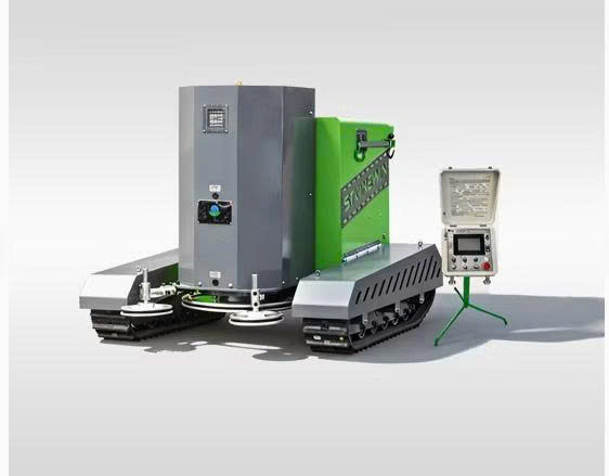 Máy cưa dây kim cương chạy bánh xích (Crawler Type Diamond Wire Saw) của STONEWIN / Zhongyuan – Trung Quốc